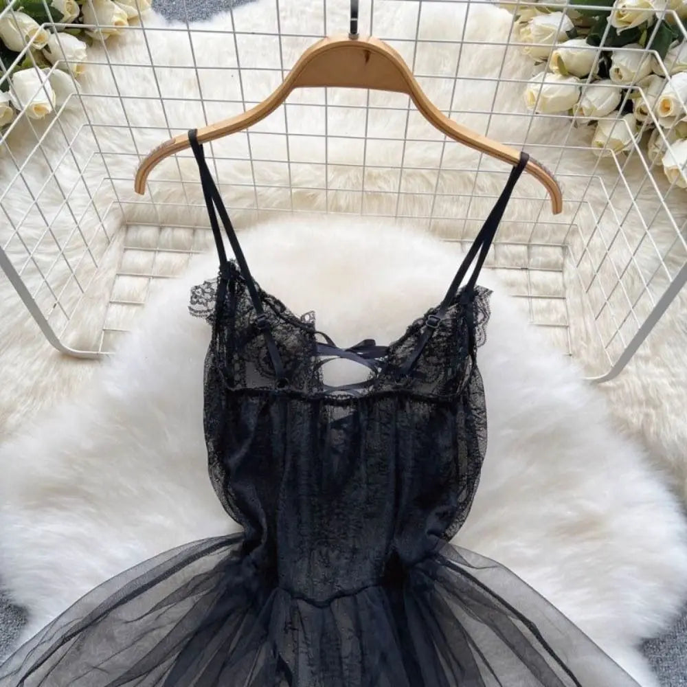 Midnight Lace Slip