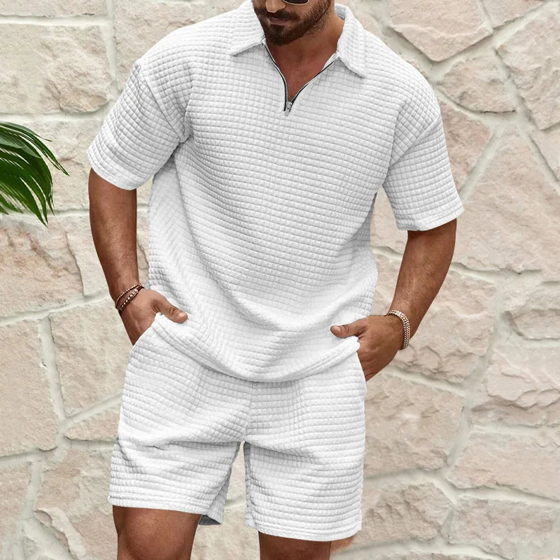Men’s Summer Polo Short Set