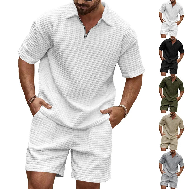 Men’s Summer Polo Short Set