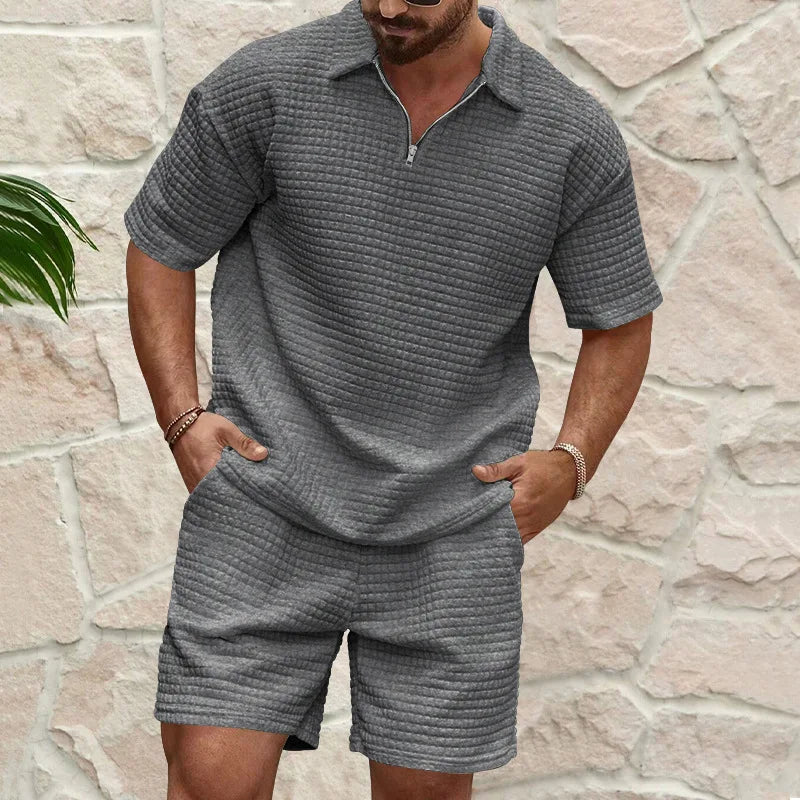 Men’s Summer Polo Short Set