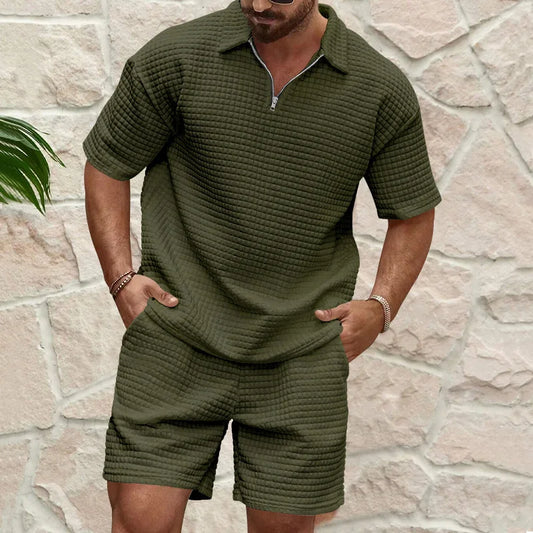 Men’s Summer Polo Short Set