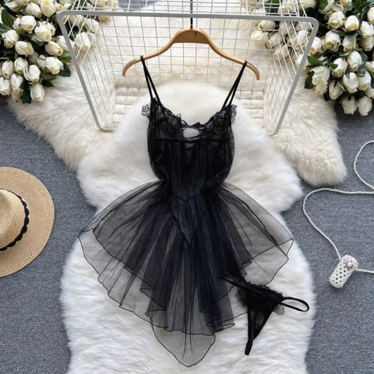 Midnight Lace Slip