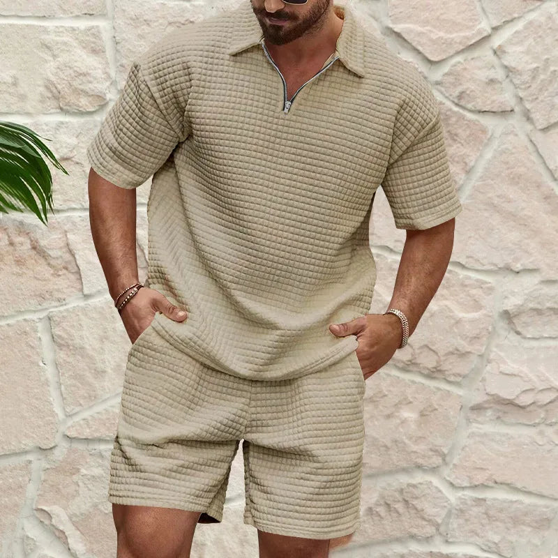 Men’s Summer Polo Short Set