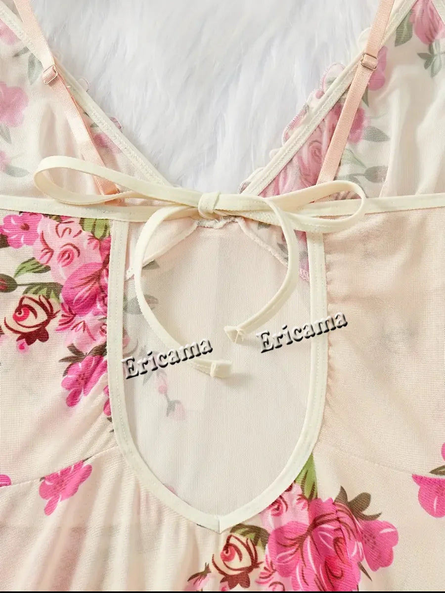 Lace Ruffle Lingerie Set – Bra & Panty