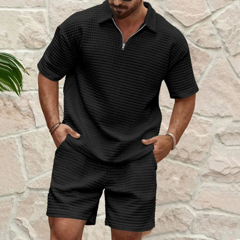 Men’s Summer Polo Short Set